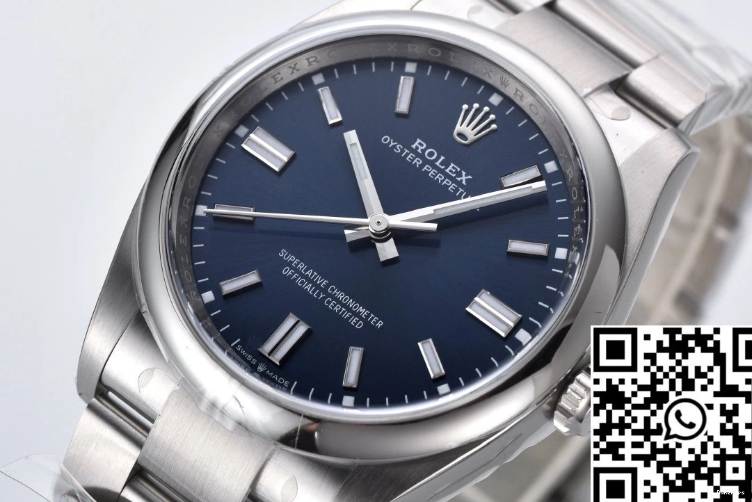 Clean Oyster Dial Blue Rolex Factory Perpetual 41MM Deep M124300-0003 1228